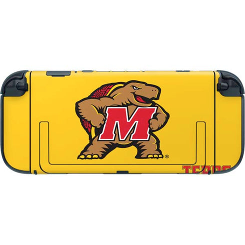 University of Maryland Terps Yellow Nintendo Switch 2 (2025) with Joy-Con Skin
